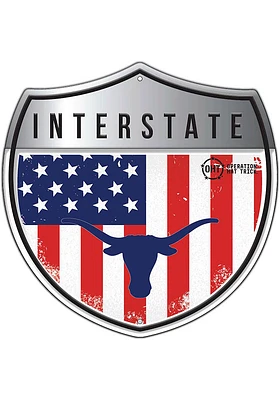 Texas Longhorns 24in Americana Interstate Sign - Burnt Orange