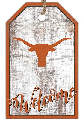 Texas Longhorns Welcome Team Tag Sign - Burnt Orange