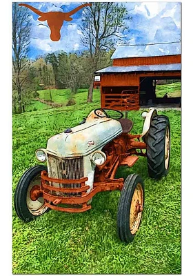 Texas Longhorns Farmscape Sign - Burnt Orange