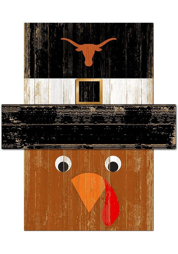 Texas Longhorns Turkey Head Sign - Burnt Orange