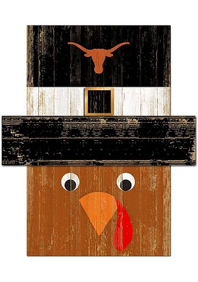 Texas Longhorns Turkey Head Sign - Burnt Orange