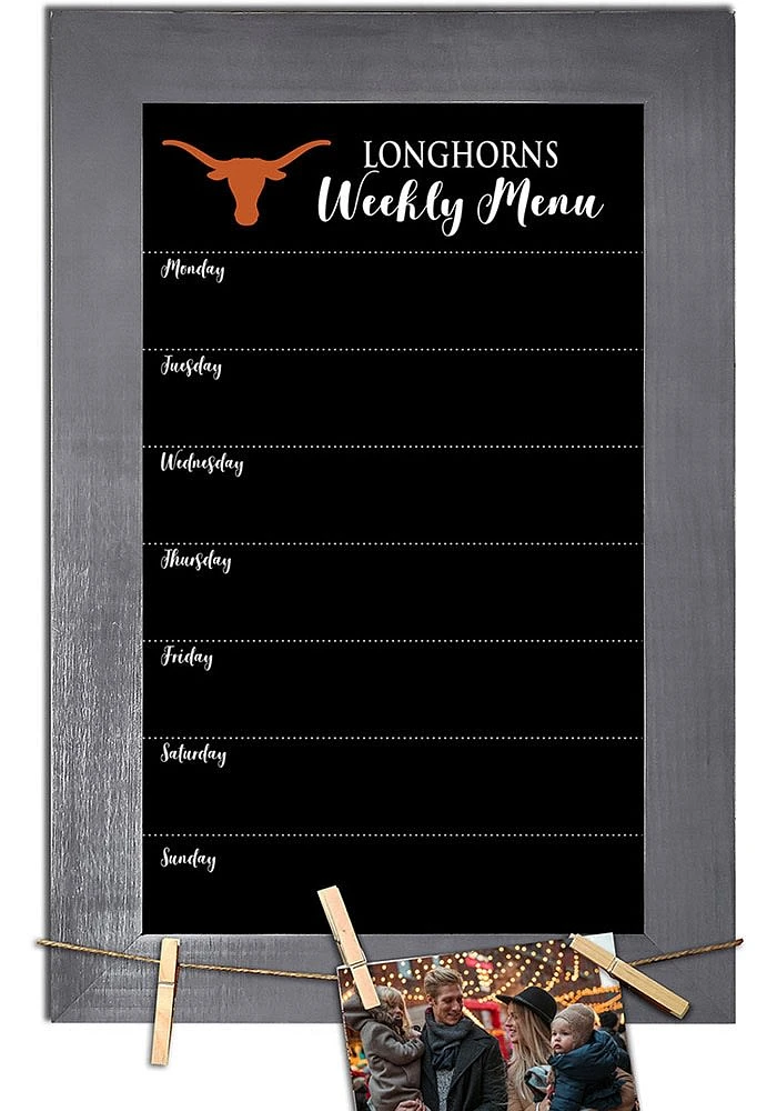 Texas Longhorns Weekly Chalkboard Picture Frame - Burnt Orange