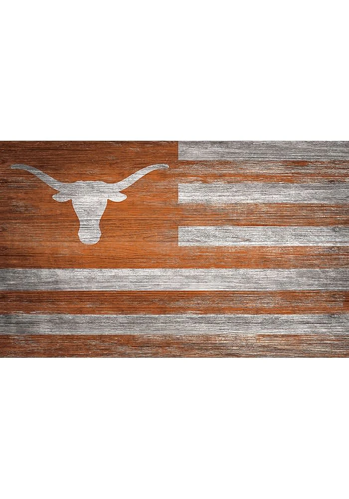 Texas Longhorns Distressed Flag Picture Frame - Burnt Orange