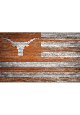 Texas Longhorns Distressed Flag Picture Frame - Burnt Orange