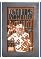 Texas Longhorns 11x19 Framed Monthly Sign - Burnt Orange