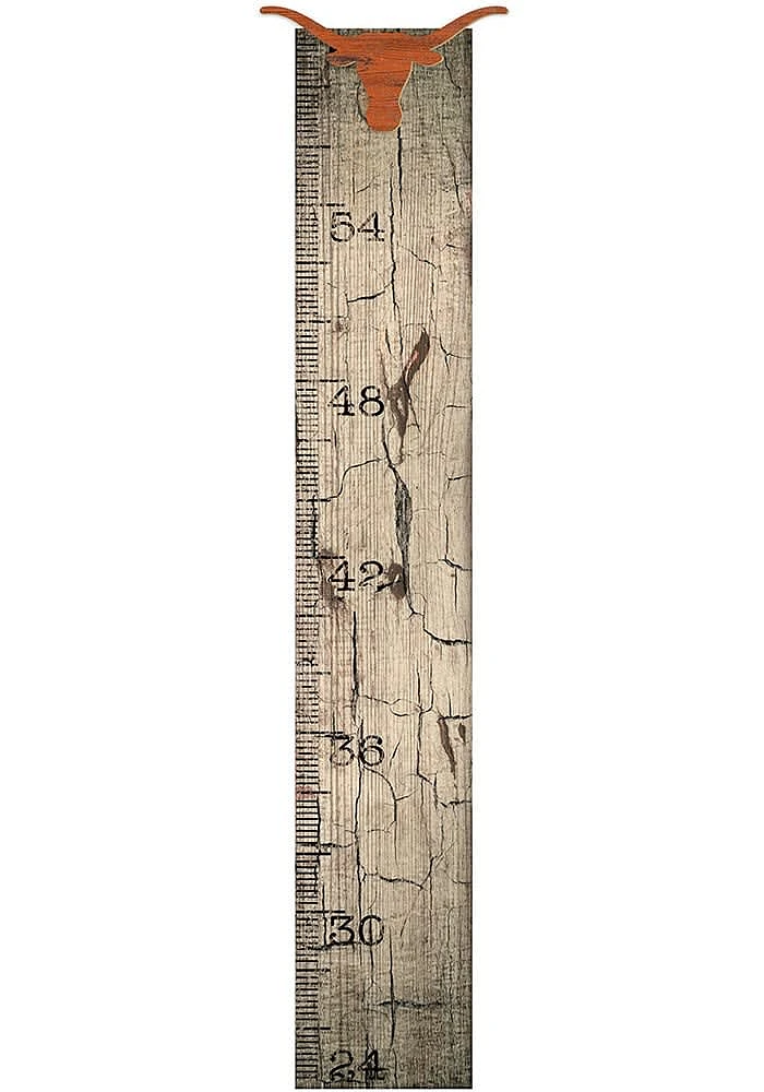 Texas Longhorns Growth Chart Sign - Burnt Orange