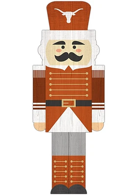 Texas Longhorns 31 Inch Nutcracker Leaner Sign - Burnt Orange