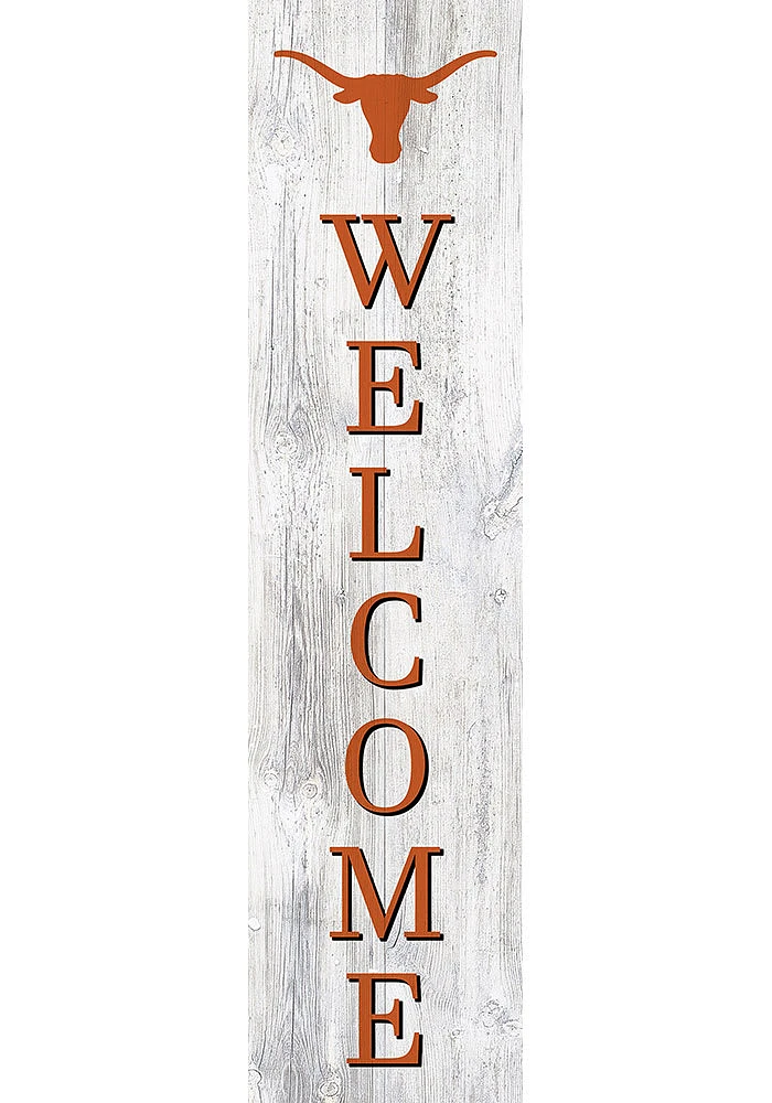 Texas Longhorns 48 Inch Welcome Leaner Sign - Burnt Orange