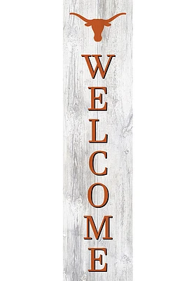 Texas Longhorns 48 Inch Welcome Leaner Sign - Burnt Orange