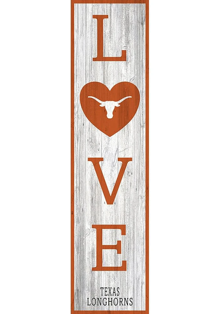 Texas Longhorns 48 Inch Love Leaner Sign - Burnt Orange