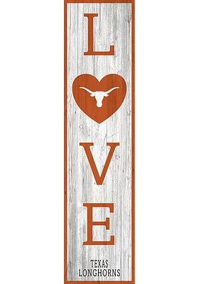 Texas Longhorns 48 Inch Love Leaner Sign - Burnt Orange