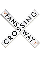 Texas Longhorns 48 Inch Fans Way Crossing Wall Art - Burnt Orange