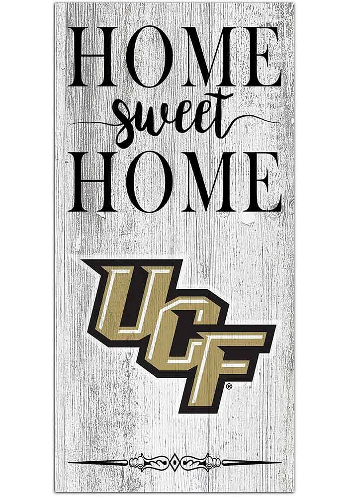 UCF Knights Home Sweet Home Whitewashed Sign - Green
