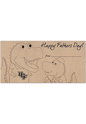 UCF Knights Fathers Day Coloring Sign - Green