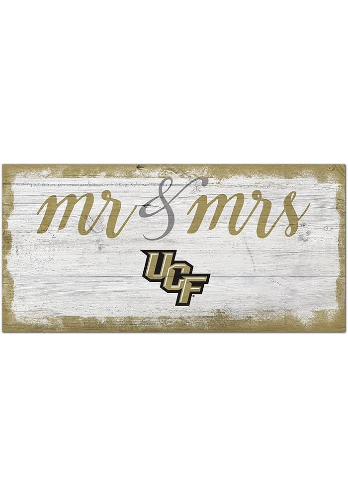 UCF Knights Script Mr and Mrs Sign - Green