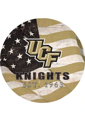 UCF Knights 24in Flag Circle Sign - Green