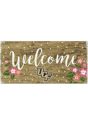 UCF Knights Welcome Floral Sign - Green