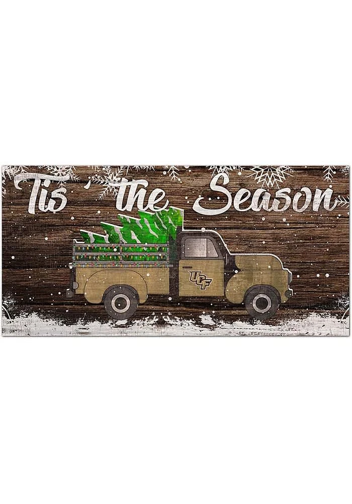 UCF Knights Tis the Season 6x12 Sign - Green