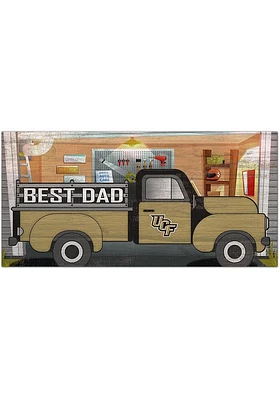 UCF Knights Best Dad Truck Sign - Green
