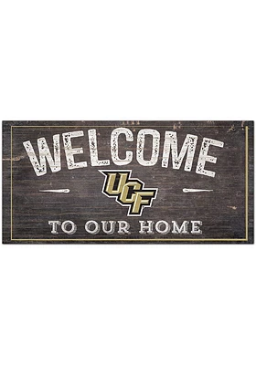 UCF Knights Welcome Distressed Sign - Green