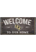 UCF Knights Welcome Distressed Sign - Green