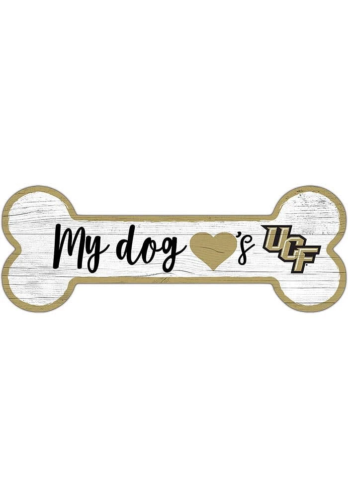 UCF Knights Dog Bone 6x12 Sign - Green