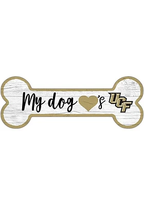 UCF Knights Dog Bone 6x12 Sign - Green