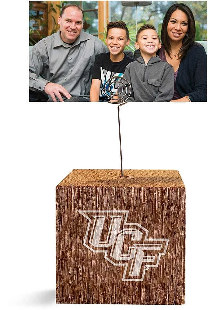 UCF Knights Block Spiral Photo Holder Green Desk Accessory