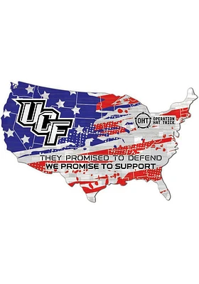 UCF Knights OHT USA Shape Cutout Sign - Green