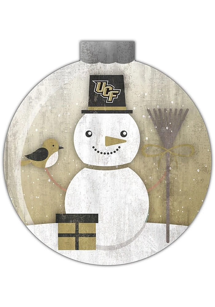 UCF Knights Snowglobe 12 Inch Sign - Green
