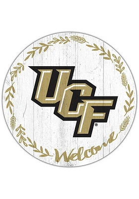 UCF Knights Welcome Circle Sign - Green