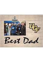 UCF Knights Best Dad Burlap Clip Picture Frame - Green