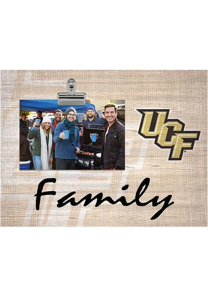UCF Knights Family Burlap Clip Picture Frame - Green