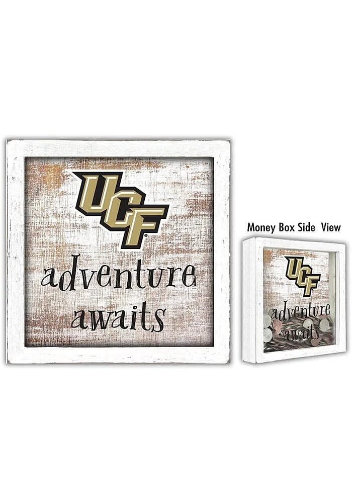 UCF Knights Adventure Awaits Box Sign - Green