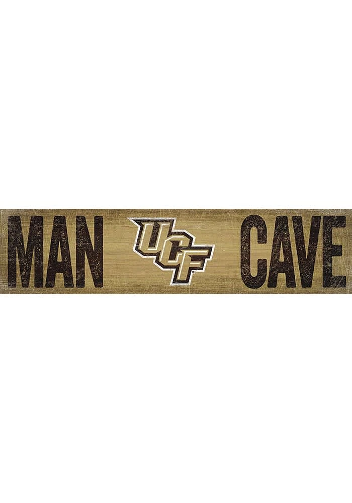 UCF Knights Man Cave 6x24 Sign - Green