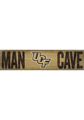 UCF Knights Man Cave 6x24 Sign - Green