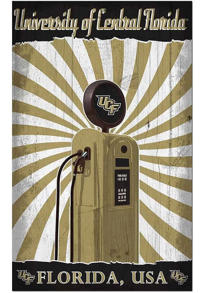 UCF Knights Retro Pump Location Sign - Green