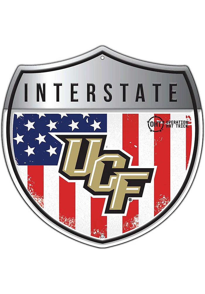 UCF Knights 24in Americana Interstate Sign - Green