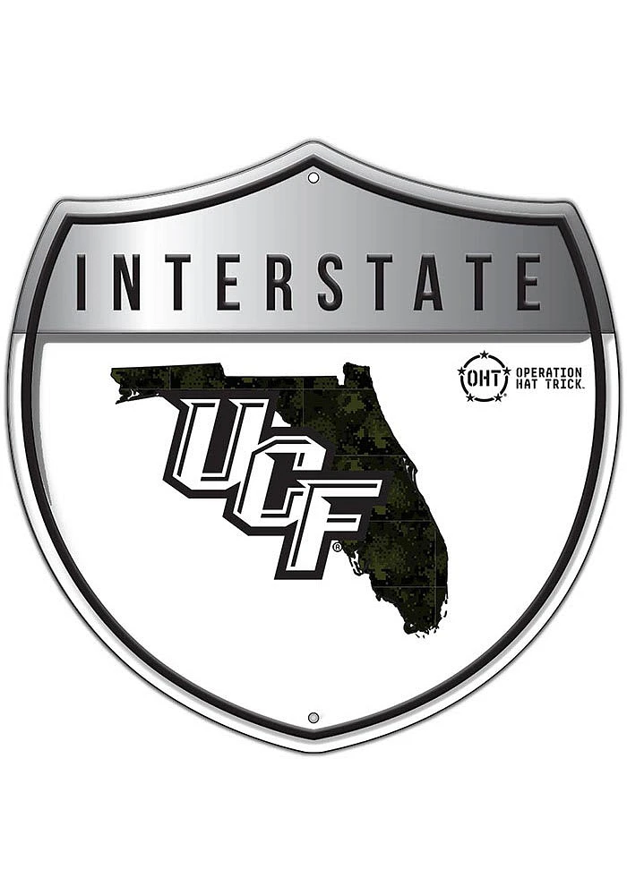 UCF Knights 24in OHT Camo Interstate Sign - Green
