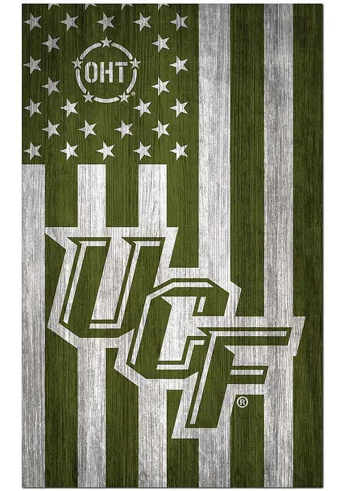 UCF Knights 11x19 OHT Military Flag Sign - Green