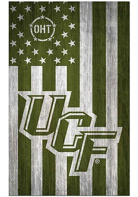 UCF Knights 11x19 OHT Military Flag Sign - Green
