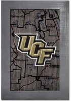 UCF Knights City Map Sign - Green