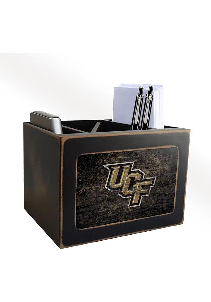 UCF Knights Distressed Desktop Organizer Desk Accessory