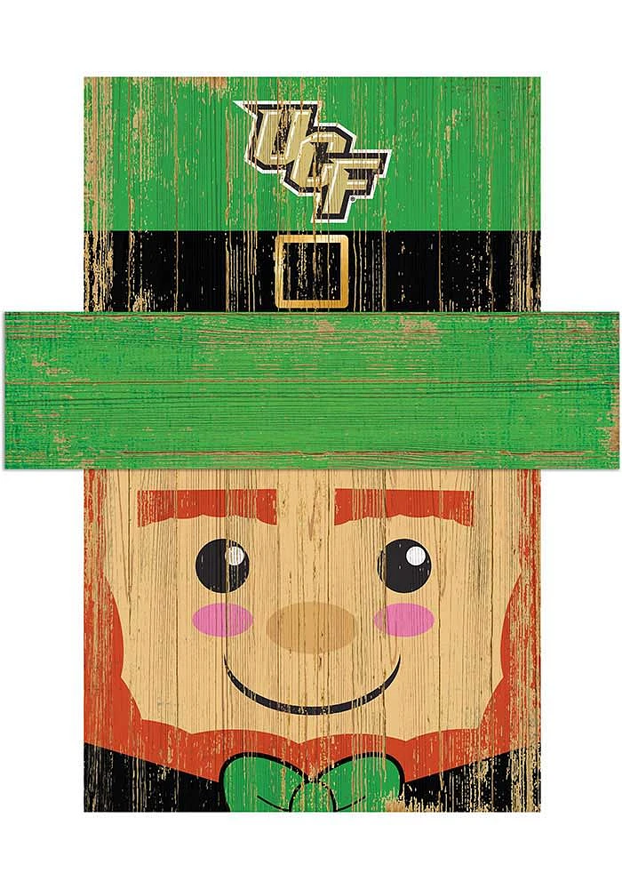 UCF Knights Leprechaun Head Sign - Green