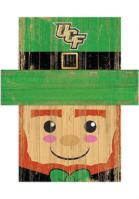 UCF Knights Leprechaun Head Sign - Green