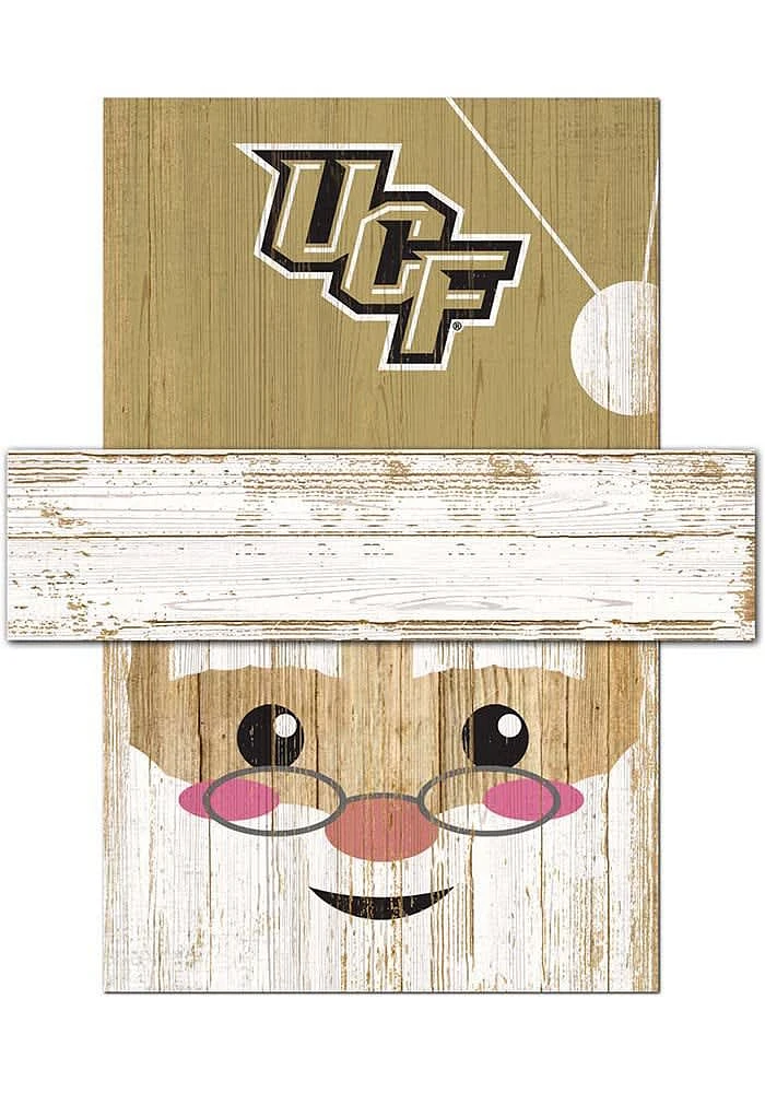 UCF Knights Santa Head Sign - Green