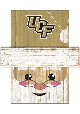 UCF Knights Santa Head Sign - Green