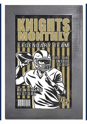 UCF Knights 11x19 Framed Monthly Sign - Green