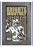 UCF Knights 11x19 Framed Monthly Sign - Green
