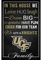 UCF Knights In This House 17x26 Sign - Green